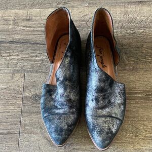 Free People Black Ankle Boots